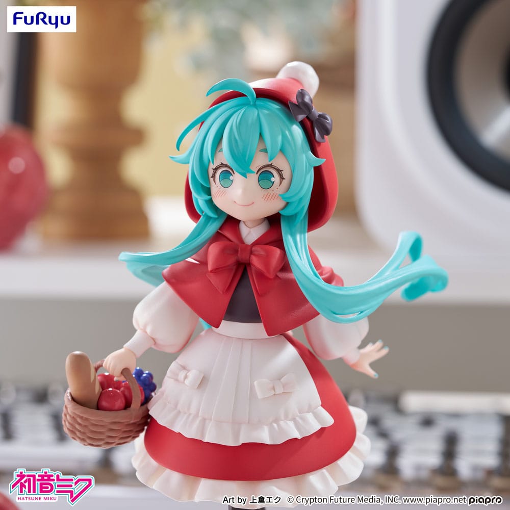 Hatsune Miku Desktop Fairy PVC Statue Hatsune Miku Little Red Riding Hood Ver. 16 cm