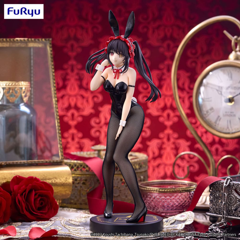 Date A Live V BiCute Bunnies PVC Statue Kurumi Tokisaki Black Color Ver. 29 cm