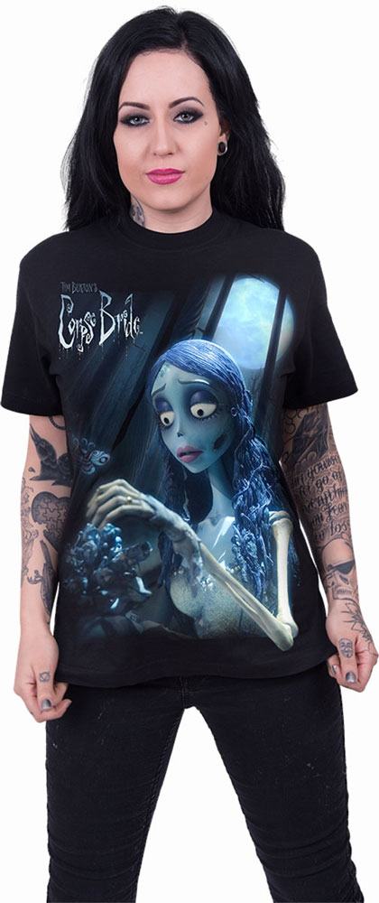 Corpse Bride T-Shirt, leuchtet im Dunkeln, Größe M