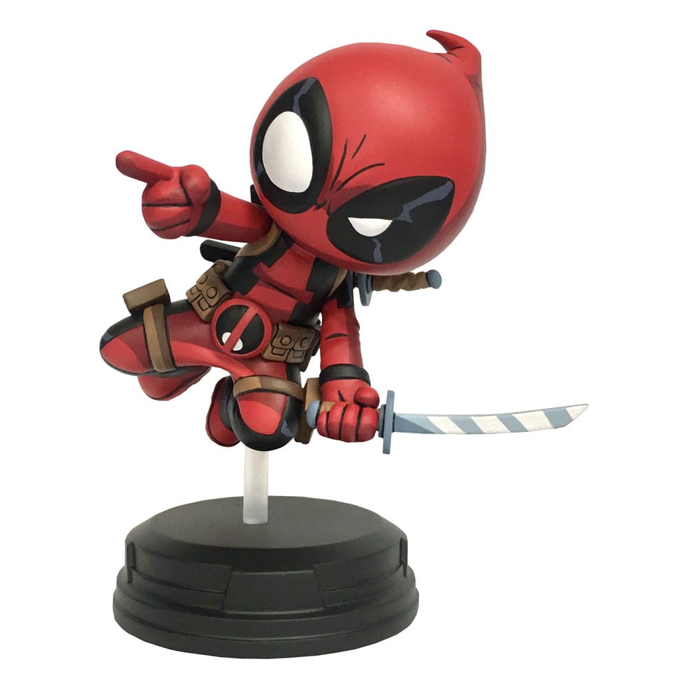Marvel Animierte Statue Deadpool (Springen) 18 cm