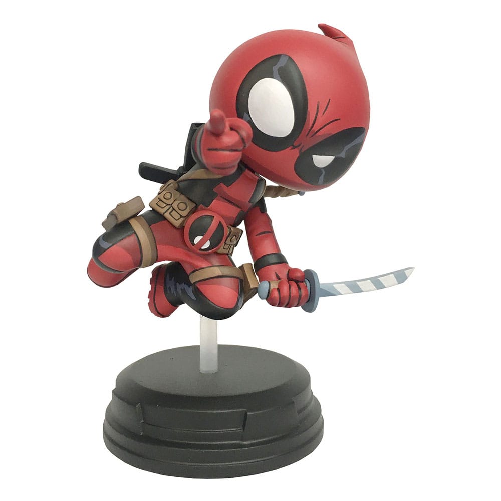 Marvel Animierte Statue Deadpool (Springen) 18 cm