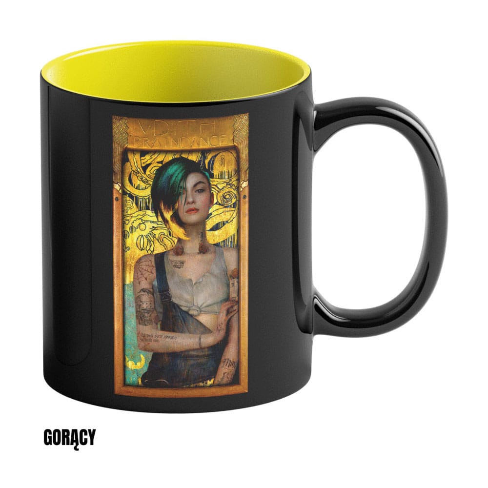 Cyberpunk 2077 Game Art Chronicles Heat Change Mug Judy inspired by Gustav Klimt 450 ml