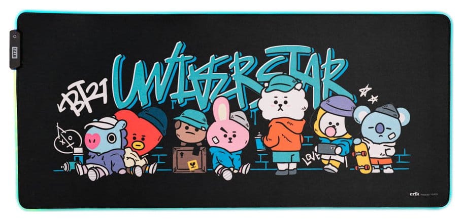 BT21 LED XXL Mouse Mat 90 x 40 cm