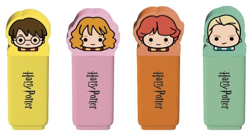 Harry Potter Set of 4 Highlighters with Topper
