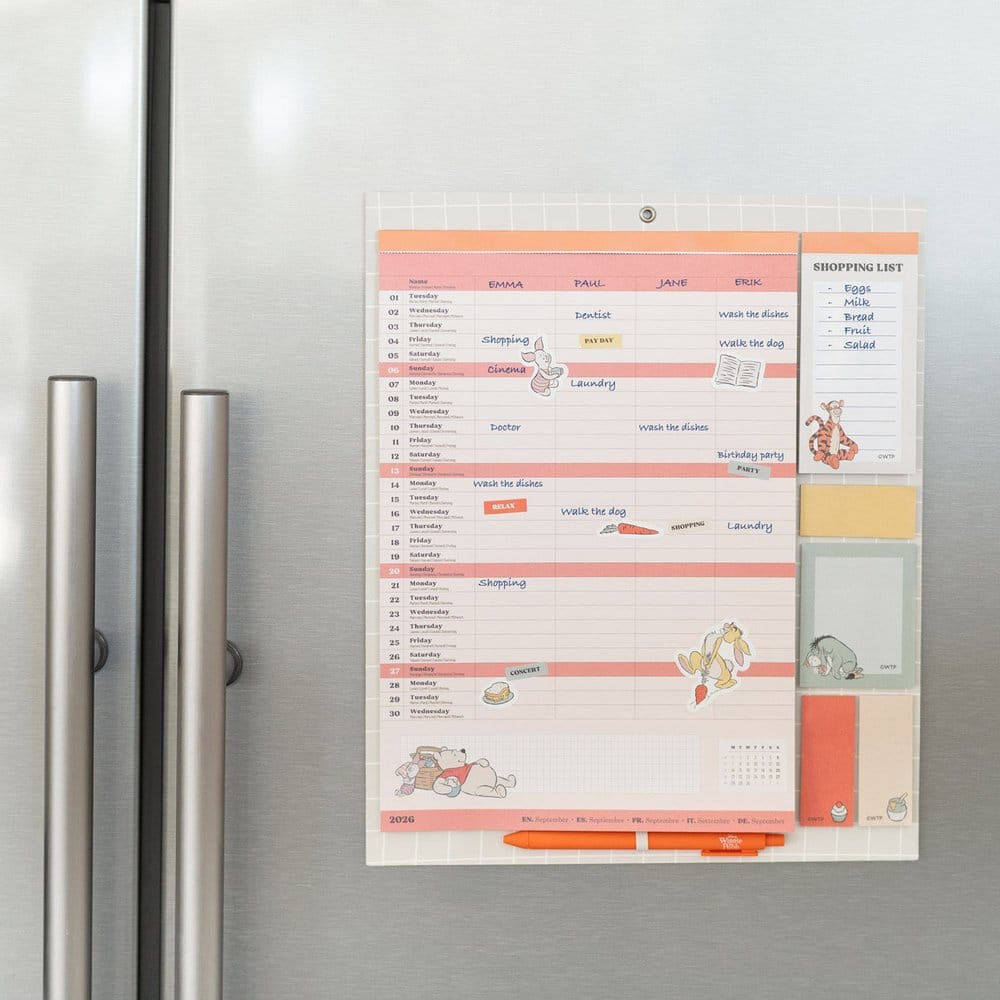 Winnie the Pooh Magnetic Planner 2026/27 30 x 35 cm