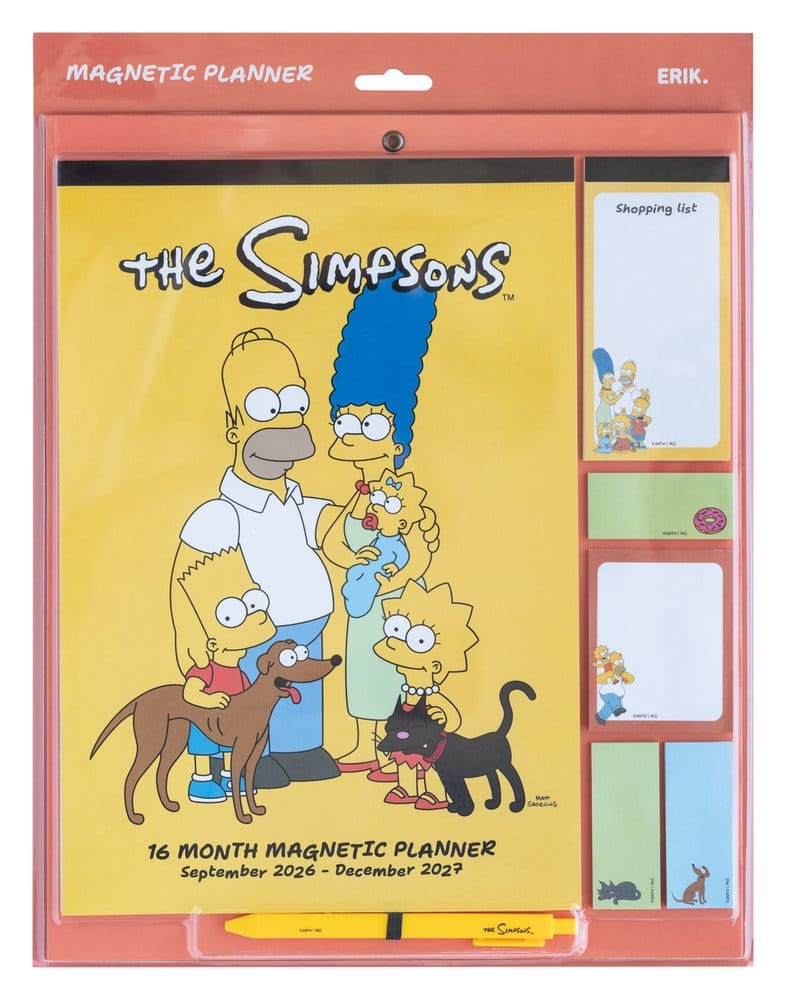 The Simpsons Magnetic Planner 2026/27 30 x 35 cm