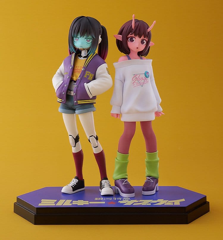 Milky Subway The Galactic Limited Express Pop Up Parade PVC Figure Chiharu & Makina 15 cm