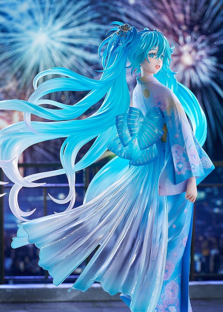 Character Vocal Series 01: Hatsune Miku PVC Figure 1/7 Music & Fire Works Ver. 23 cm