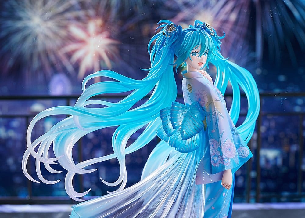 Character Vocal Series 01: Hatsune Miku PVC Figure 1/7 Music & Fire Works Ver. 23 cm