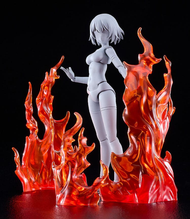 The Simple Effect Parts for Figures Flames: Red