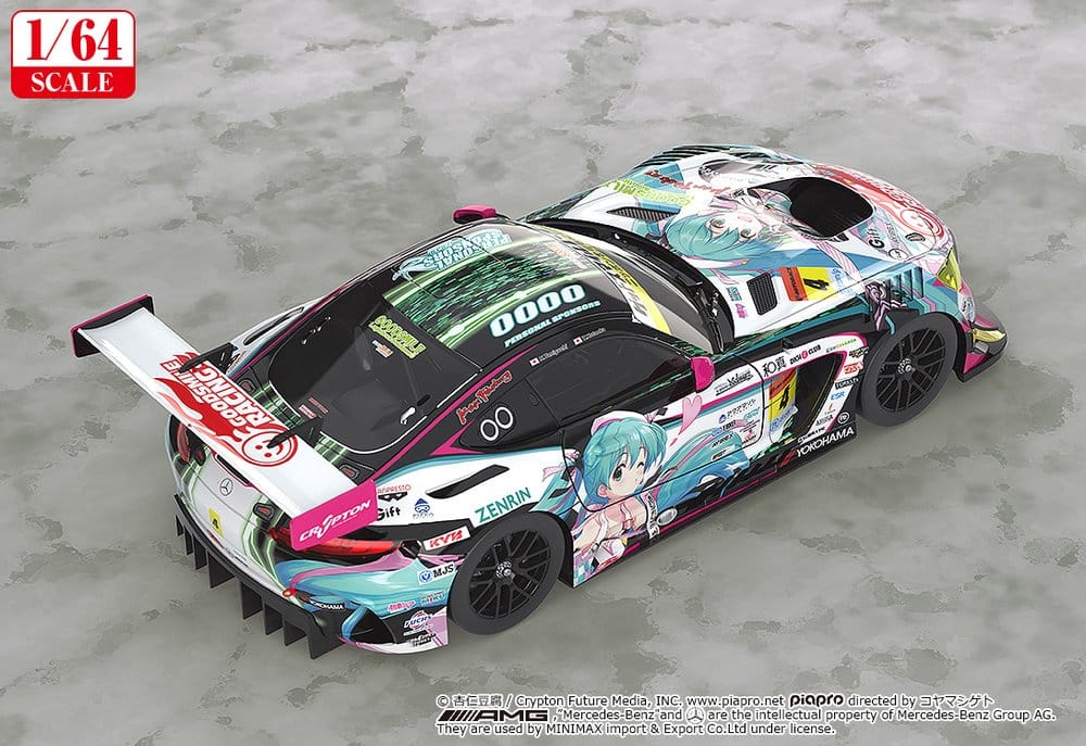 Hatsune Miku GT Project Vehicle 1/64 Good Smile Hatsune Miku AMG 2019 SUPER GT Ver. 7 cm