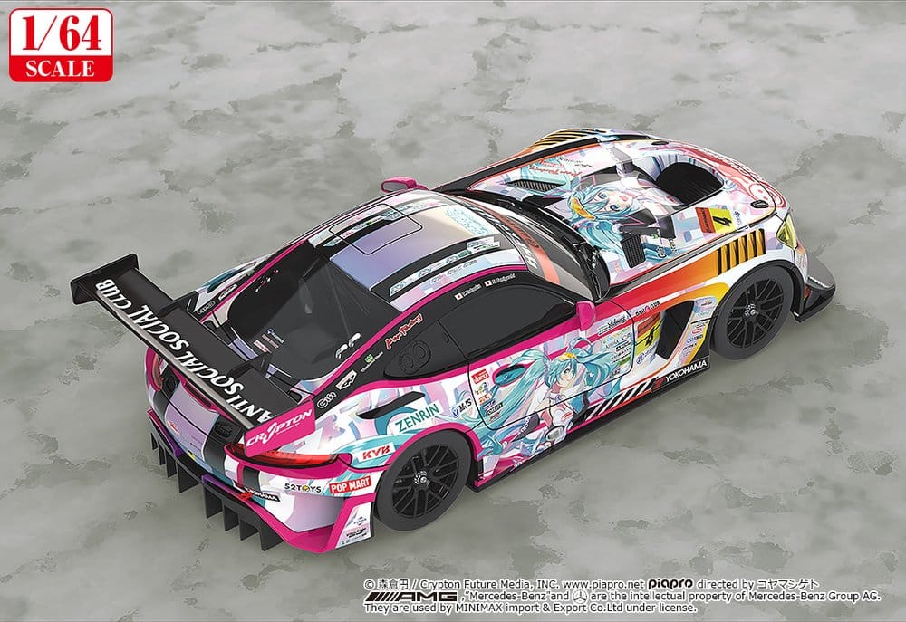 Hatsune Miku GT Project Vehicle 1/64 Hatsune Miku AMG 2021 SUPER GT Round 5 Ver. 7 cm