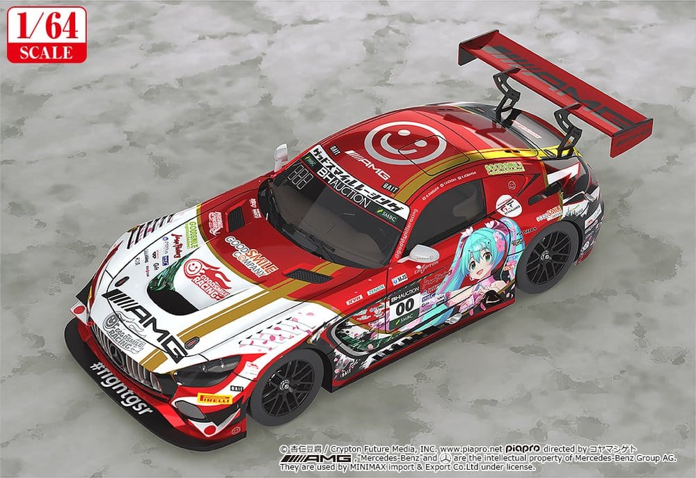 Hatsune Miku GT Project Vehicle 1/64 Mercedes-AMG Team Good Smile 2019 Suzuka 10 Hours Ver. 7 cm