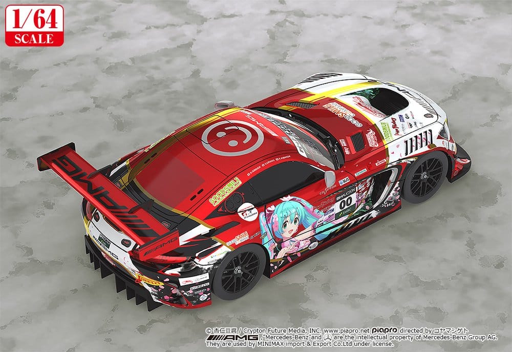 Hatsune Miku GT Project Vehicle 1/64 Mercedes-AMG Team Good Smile 2019 Suzuka 10 Hours Ver. 7 cm