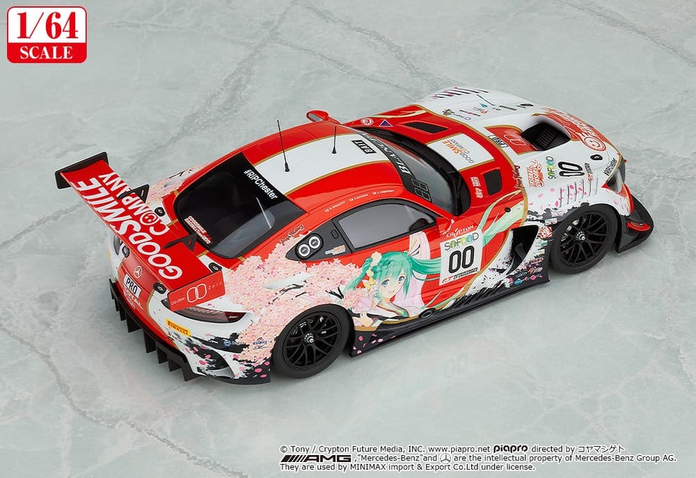 Hatsune Miku GT Project Vehicle 1/64 AMG 2017 SPA24H Ver. 7 cm