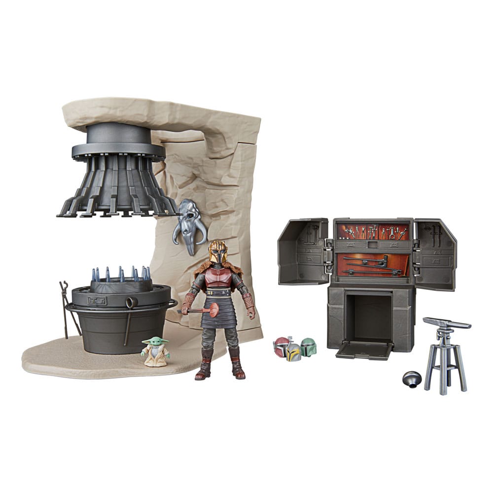 Star Wars The Mandalorian Vintage Collection The Armorer's Forge with The Armorer (Lakeside Covert World)