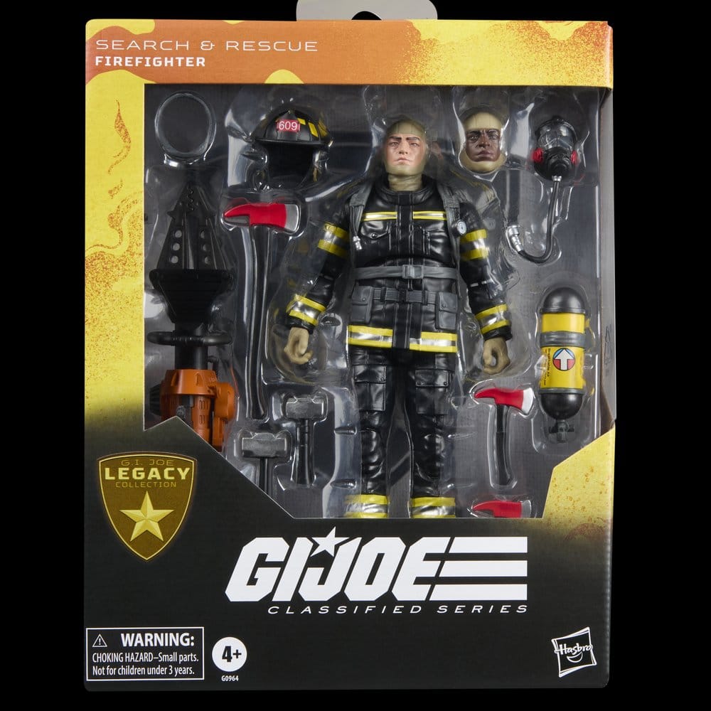G.I. Joe Classified Series Legacy Collection Action Figure Search & Rescue Firefighter 15 cm