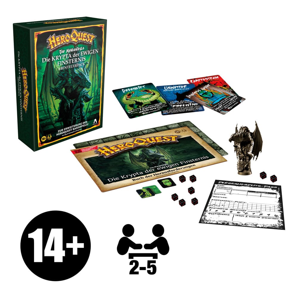HeroQuest Board Game Expansion The Crypt of Eternal Darkness Quest Pack *German Version*