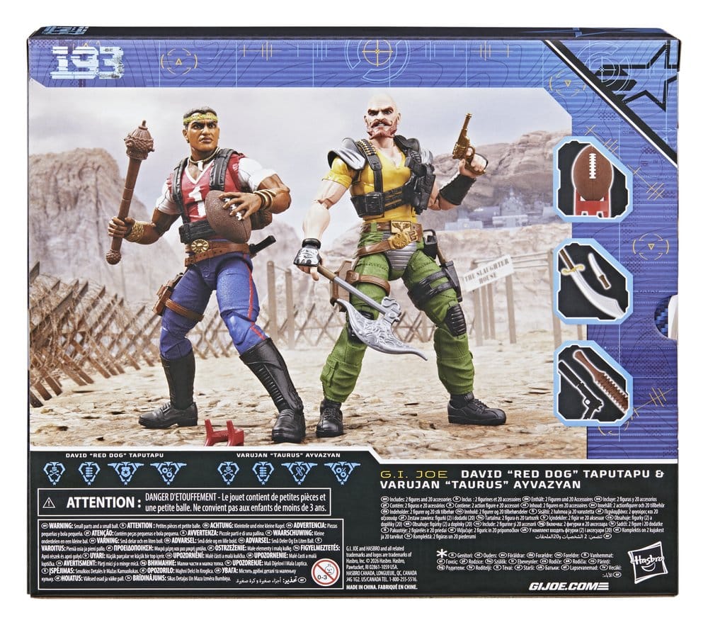 G.I. Joe Classified Series Action Figure 2-Pack #193 David "Red Dog" Taputapu & Varujan "Taurus" Ayvazyan 15 cm