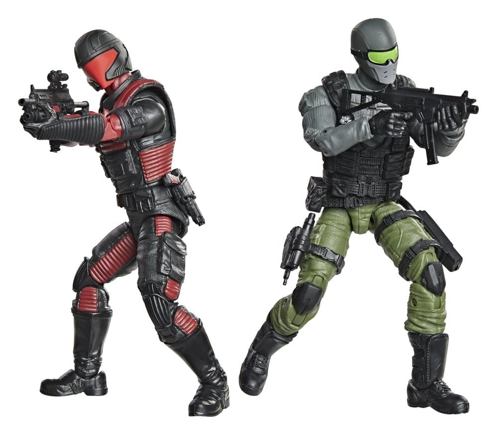 G.I. Joe Classified Series Action Figure & Vehicle Set Snake Eyes & Varmint ATV vs. Stealth Viper & Cobra Stealth Flight Pod (Trubble Bubble) 15 cm