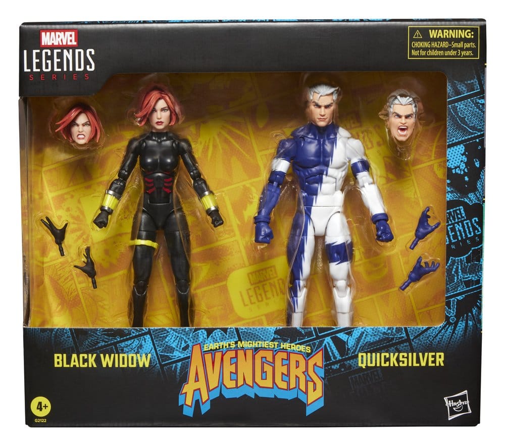Avengers Marvel Legends Action Figure 2-Pack Black Widow & Quicksilver 15 cm