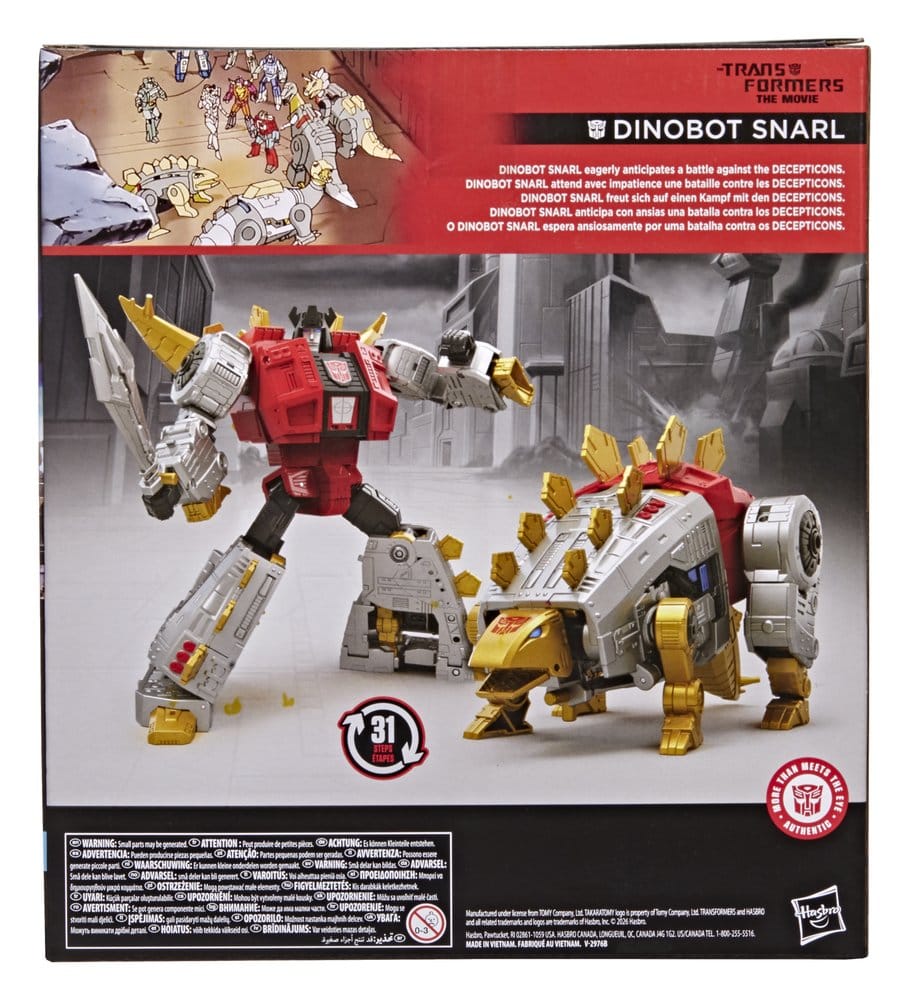 Transformers: The Movie Studio Series Leader Class Action Figure Dinobot Snarl 20 cm