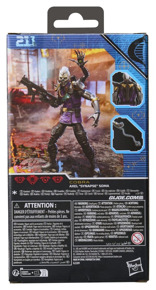 G.I. Joe Classified Series Action Figure #211 Axel "Synapse" Soma 15 cm