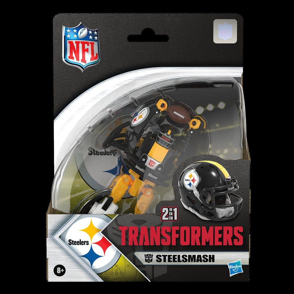 Transformers x NFL Action Figure Pittsburgh Steelers: Steelsmash 14 cm