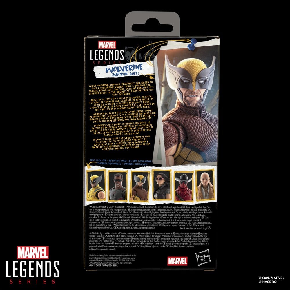 Deadpool & Wolverine Marvel Legends Action Figure Wolverine (Brown Suit) 15 cm