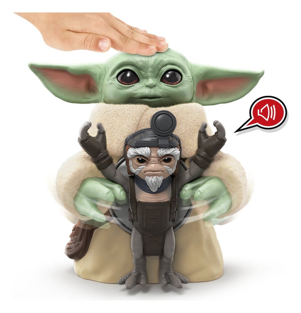 Star Wars: The Mandalorian & Grogu Electronic Action Figure Huggin' Grogu & Anzellan 17 cm