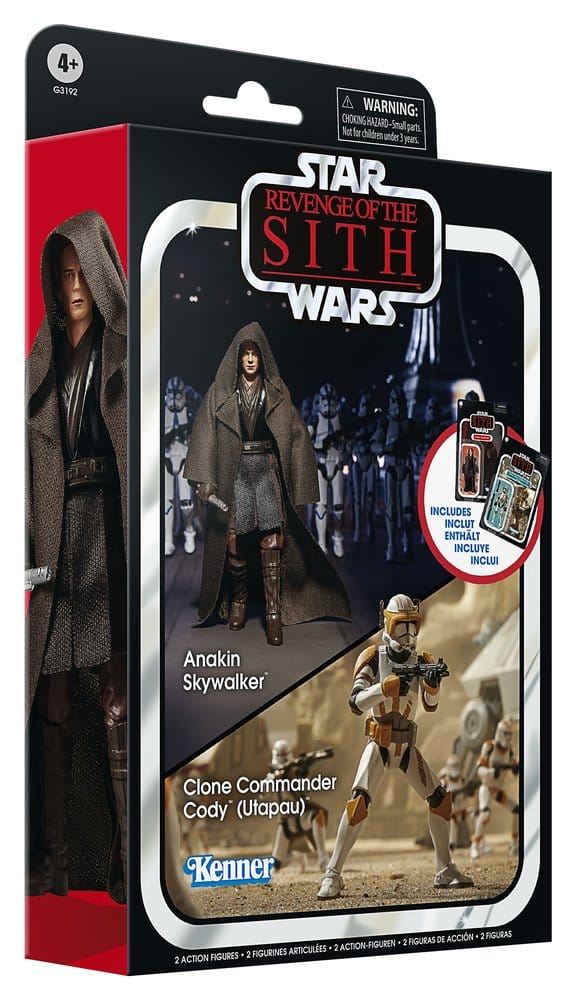 Star Wars Episode III Vintage Collection Action Figure 2-Pack Anakin Skywalker & Clone Commander Cody (Utapau) 10 cm