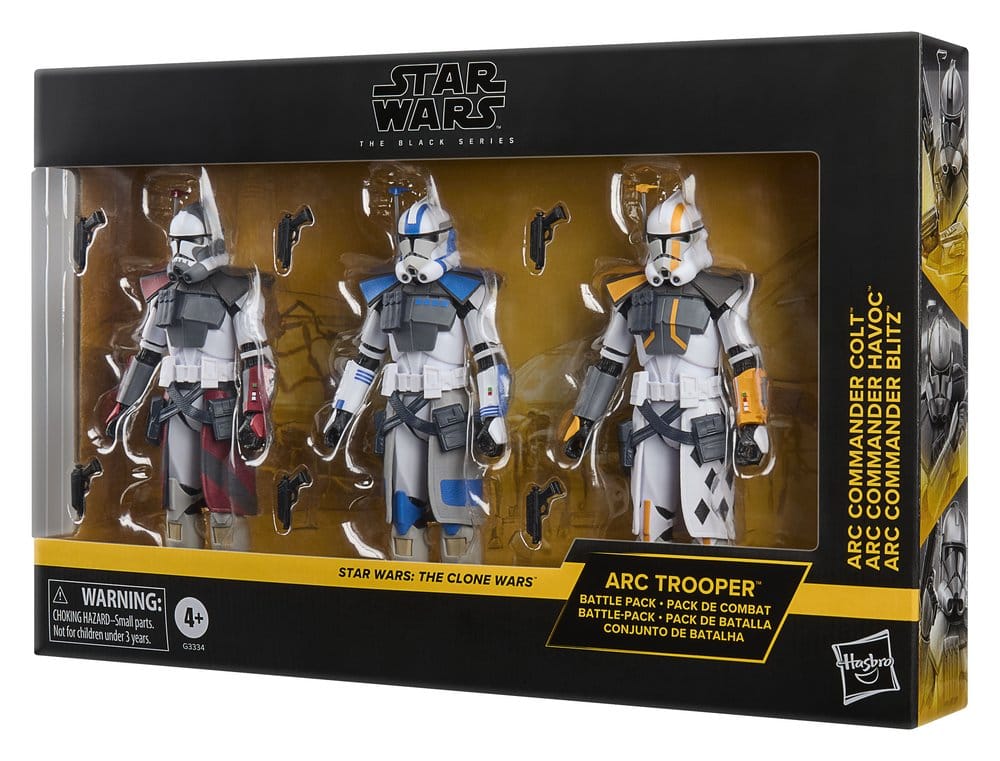 Star Wars: The Clone Wars Black Series Action Figure 3-Pack ARC Trooper Havoc, Colt & Blitz 15 cm
