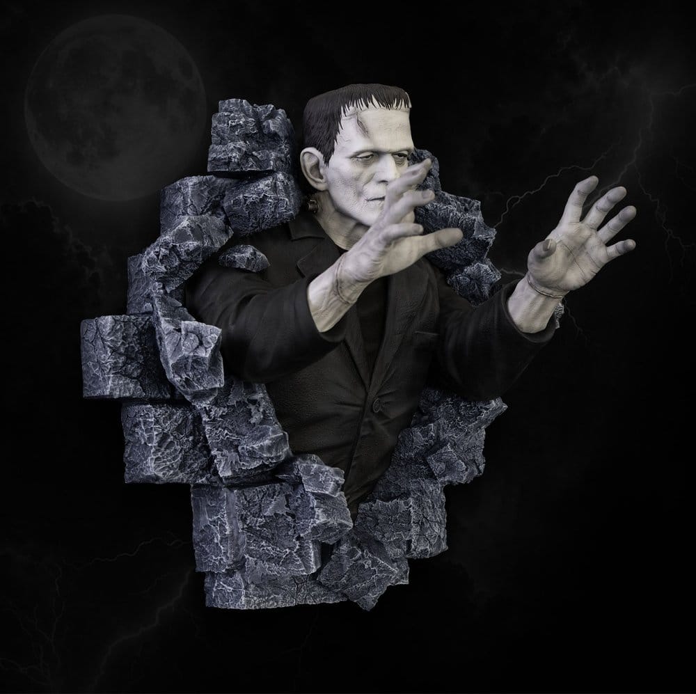 Frankenstein Wall Sculpture Classic Horror Edition Lifesize 94 cm