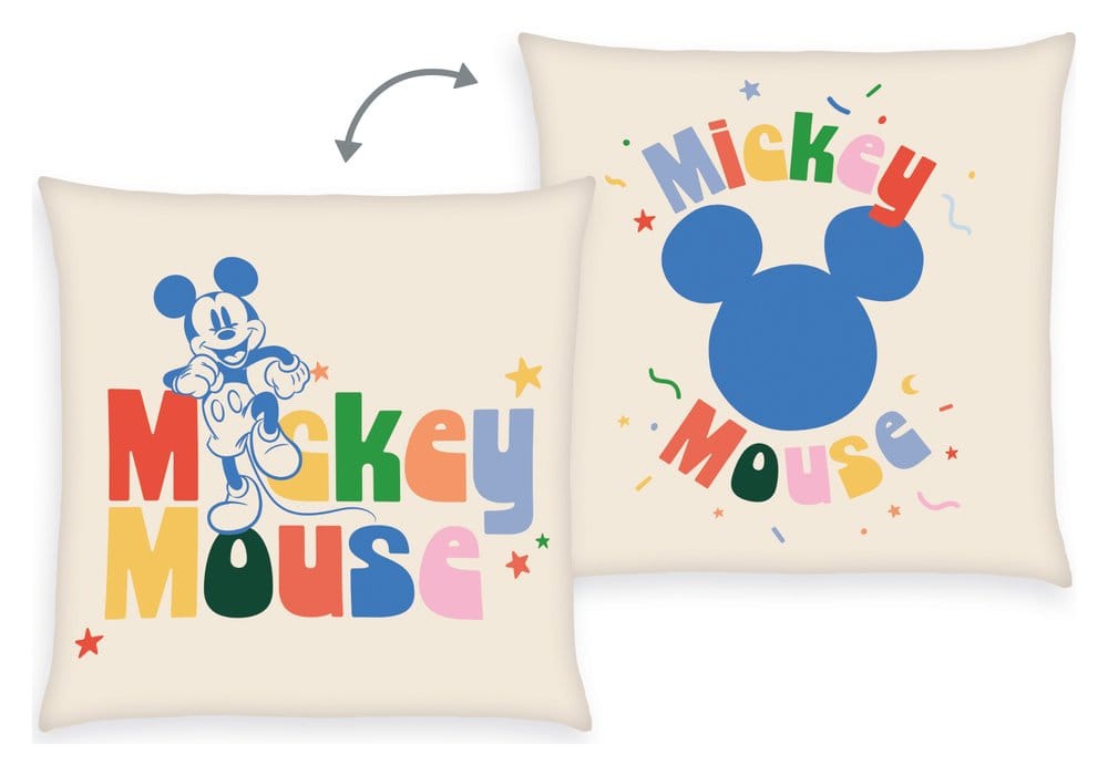 Disney Soft Velboa Pillow Mickey Mouse 40 x 40 cm