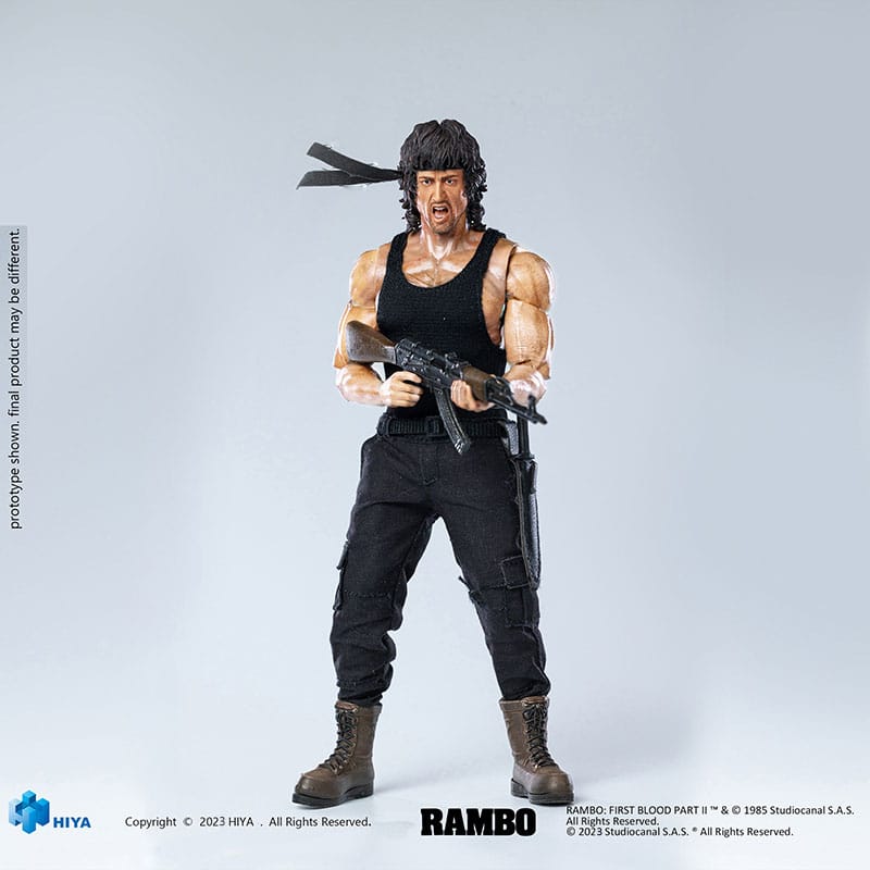 First Blood II Exquisite Super Series  Actionfigur 1/12 First Blood II John Rambo 16 cm - Severely damaged packaging