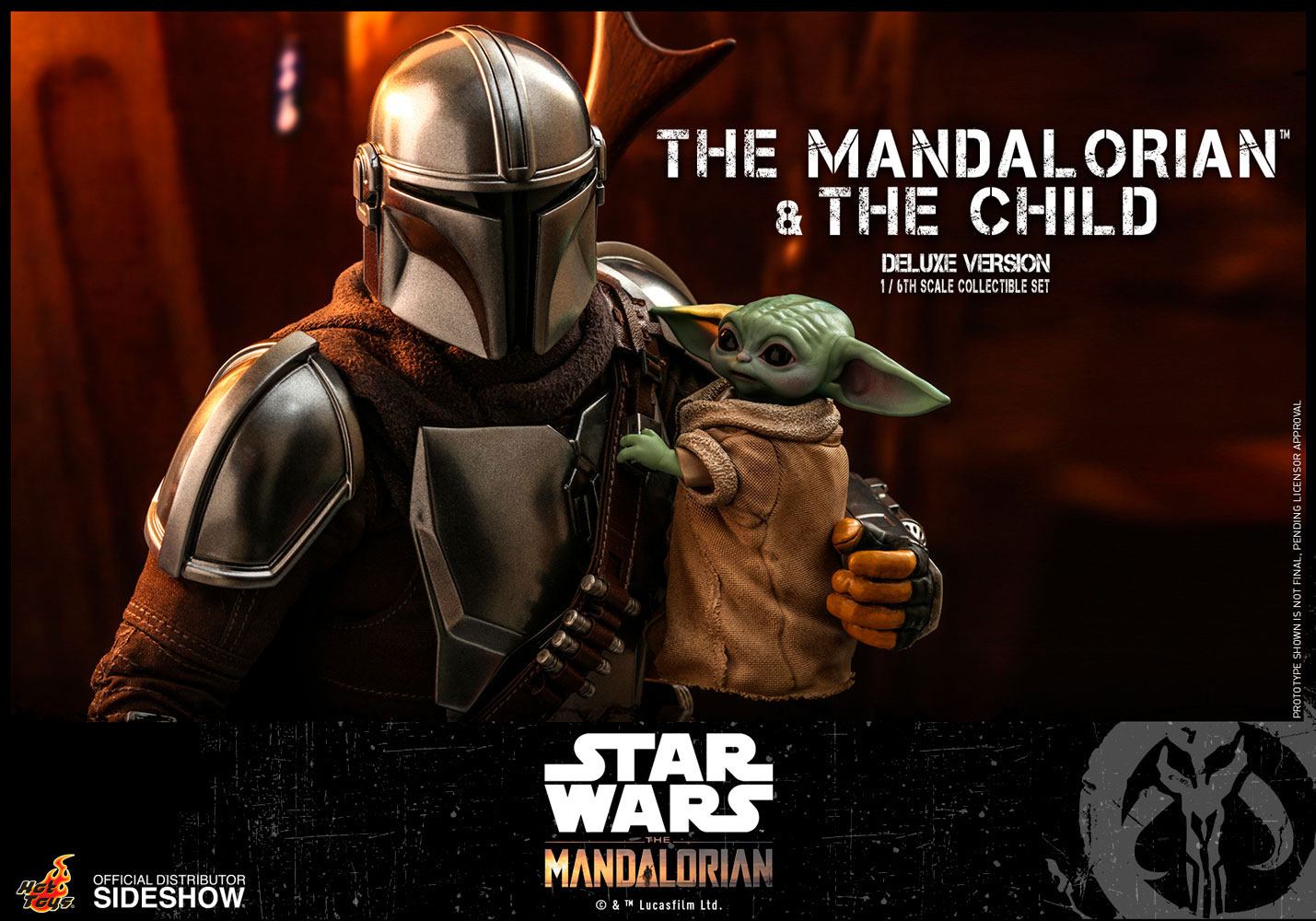 Star Wars The Mandalorian Action Figure 2-Pack 1/6 The Mandalorian &amp; The Child Deluxe 30 cm