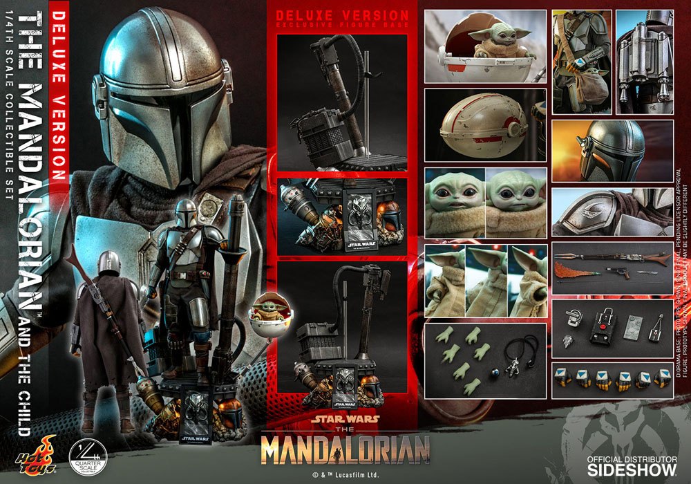Star Wars The Mandalorian Action Figure 2-Pack 1/4 The Mandalorian & The Child Deluxe 46 cm