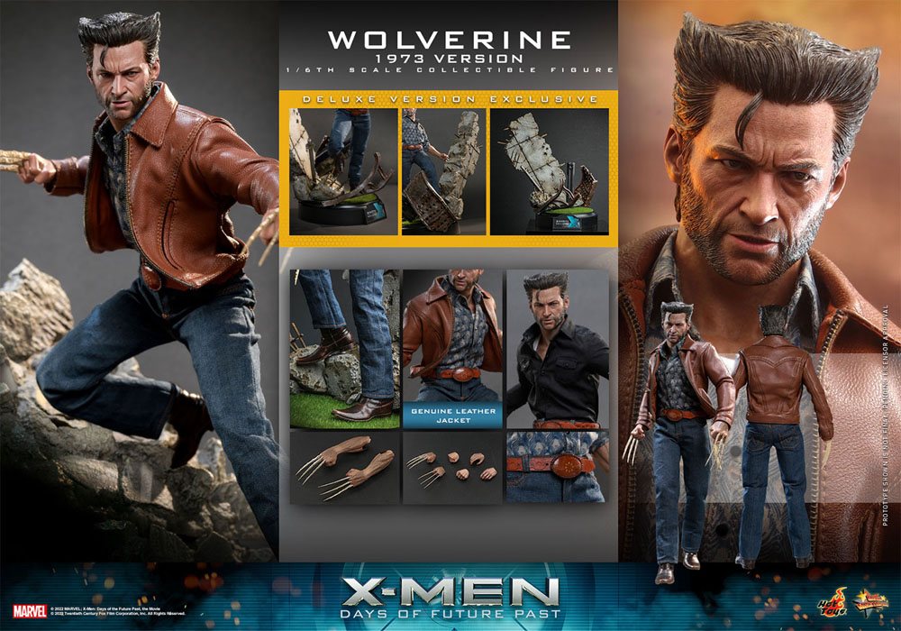 X-Men Days of Future Past Movie Masterpiece Actionfigur 1/6 Wolverine (1973 Version) Deluxe Version 30 cm