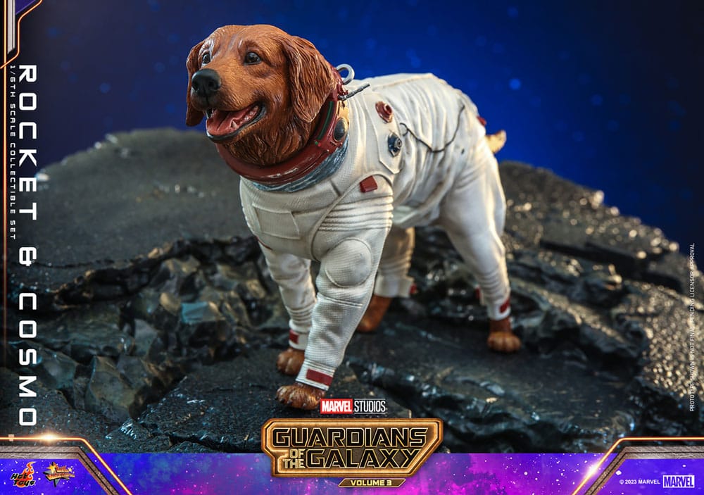 Guardians of the Galaxy Vol. 3 Movie Masterpiece Actionfigur 1/6 Rocket &amp; Cosmo 16 cm