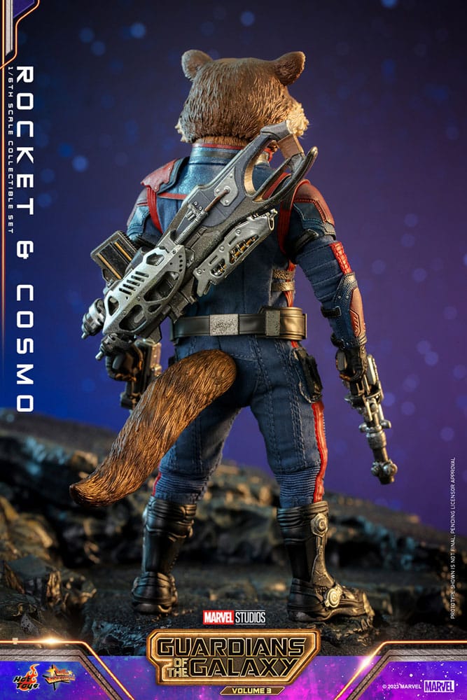 Guardians of the Galaxy Vol. 3 Movie Masterpiece Actionfigur 1/6 Rocket &amp; Cosmo 16 cm