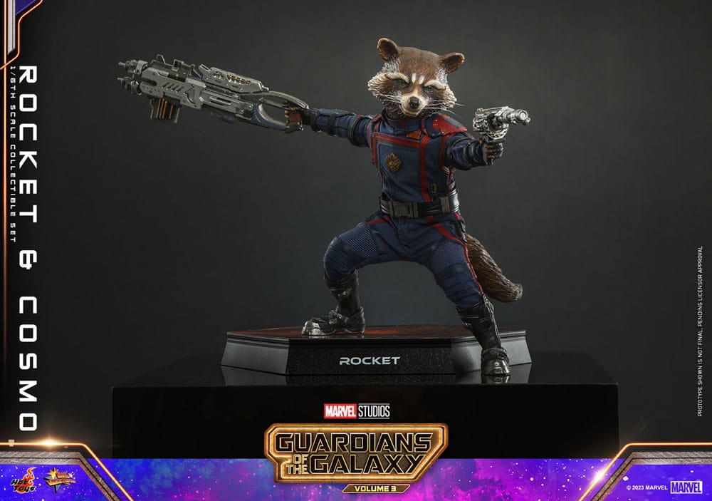 Guardians of the Galaxy Vol. 3 Movie Masterpiece Actionfigur 1/6 Rocket &amp; Cosmo 16 cm