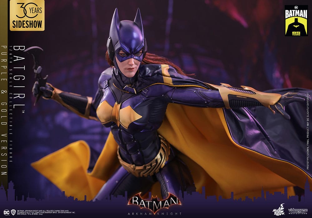 Batman Arkham Knight Videogame Masterpiece Action Figure 1/6 Batgirl (Purple and Gold Version) Exclusive 30 cm