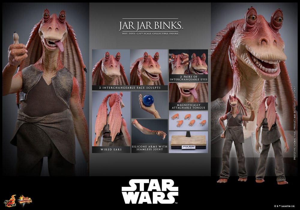 Star Wars Action Figure 1/6 Jar Jar Binks 33 cm