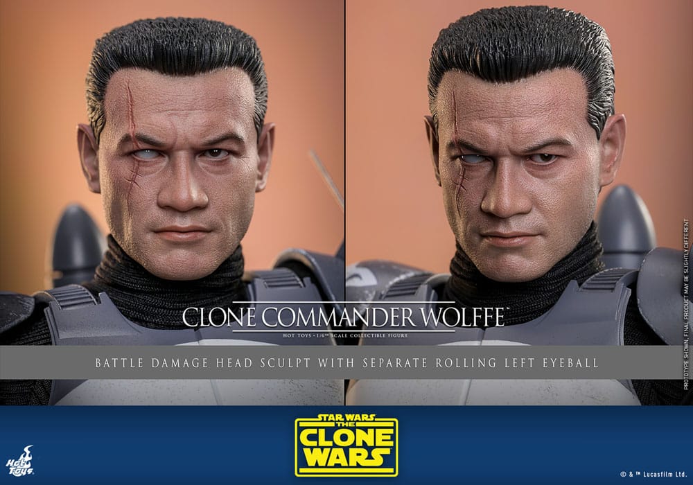 Star Wars: The Clone Wars Action Figure 1/6 Clone Commander Wolffe 30 cm