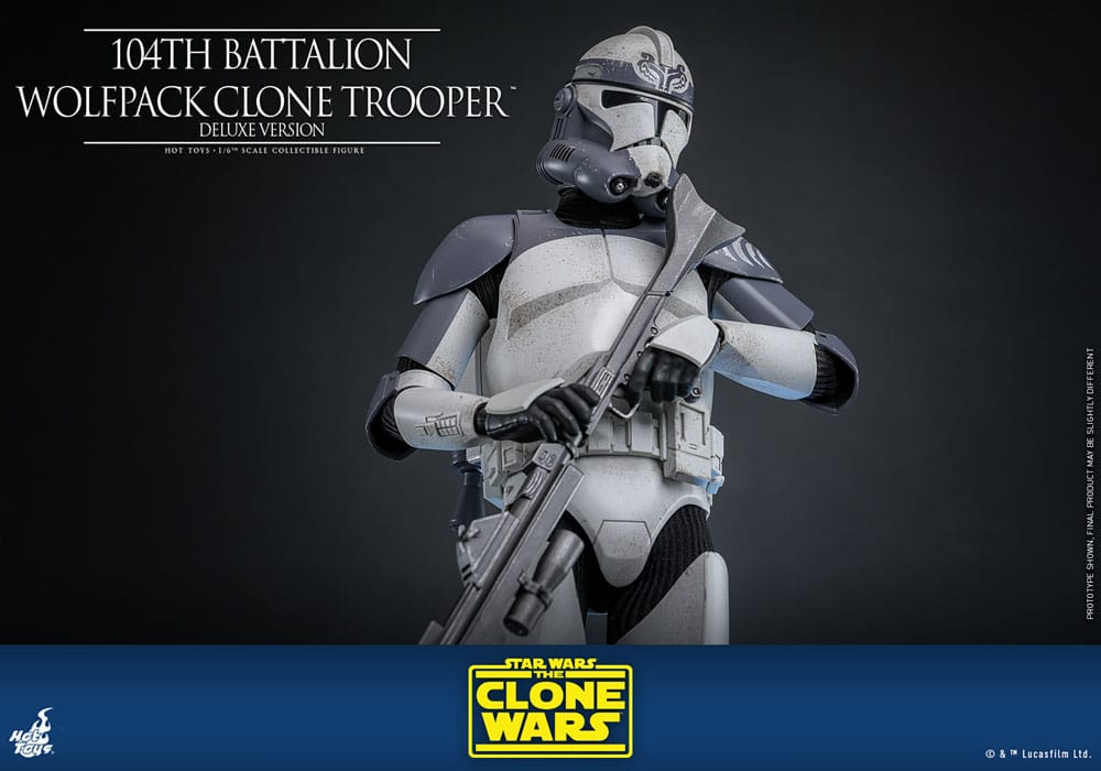 Star Wars The Clone Wars Action Figure 1/6 104th Battalion Wolfpack Clone Trooper Deluxe Version 30 cm