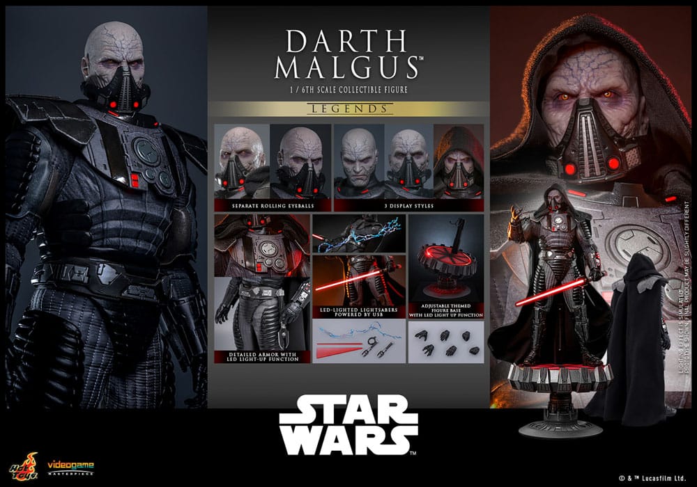 Star Wars Legends Videogame Masterpiece Action Figure 1/6 Darth Malgus 34 cm