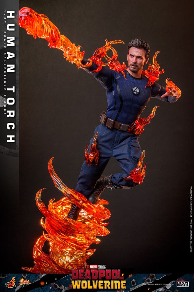 Deadpool & Wolverine Movie Masterpiece Action Figure 1/6 Human Torch 31 cm