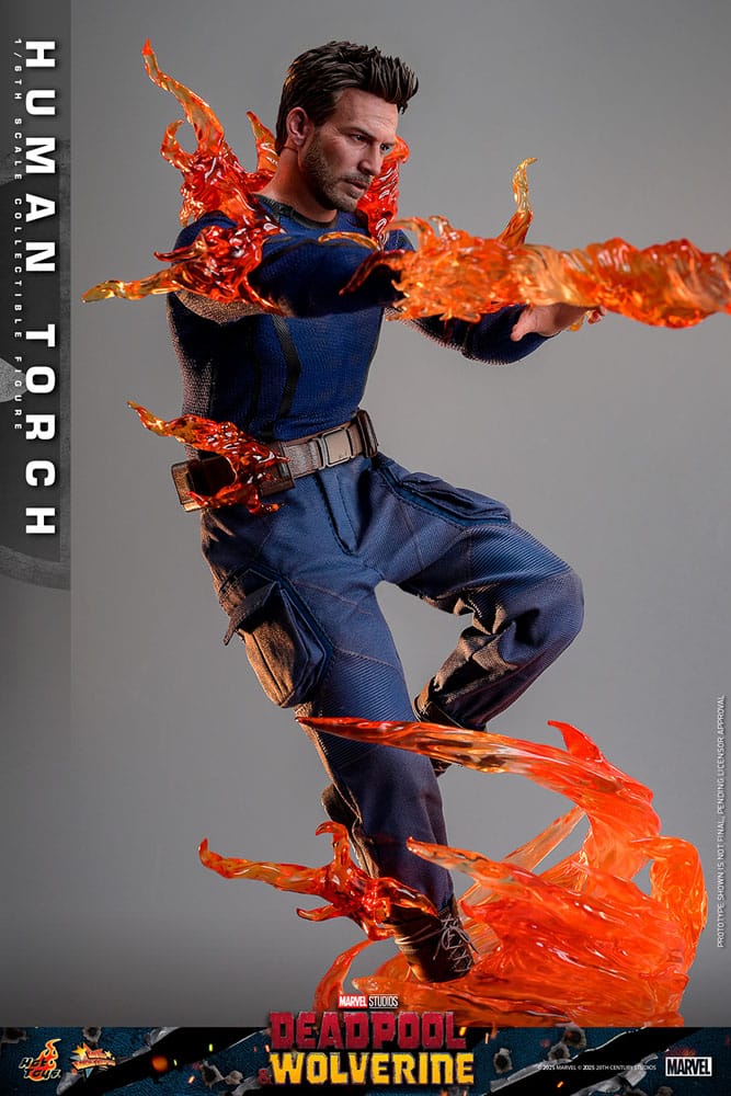 Deadpool & Wolverine Movie Masterpiece Action Figure 1/6 Human Torch 31 cm