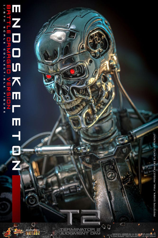Terminator 2: Judgment Day Movie Masterpiece Action Figure 1/6 Endoskeleton (Battle Damaged Version) 31 cm