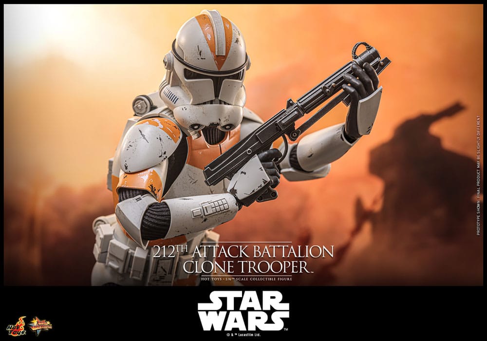 Star Wars: The Clone Wars Action Figure 1/6 212th Attack Battalion Clone Trooper Deluxe Version 30 cm